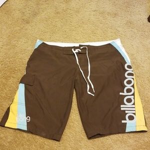 Billabong size 3 Brown Board Shorts, Surf Retro